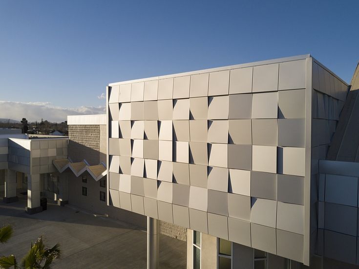 facade and metal cladding