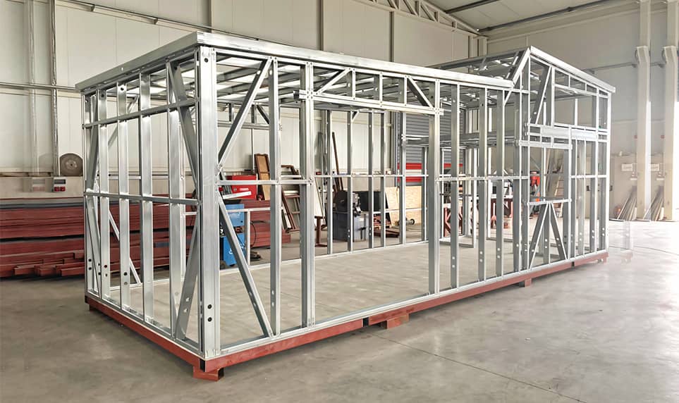 metal modular structures for construction